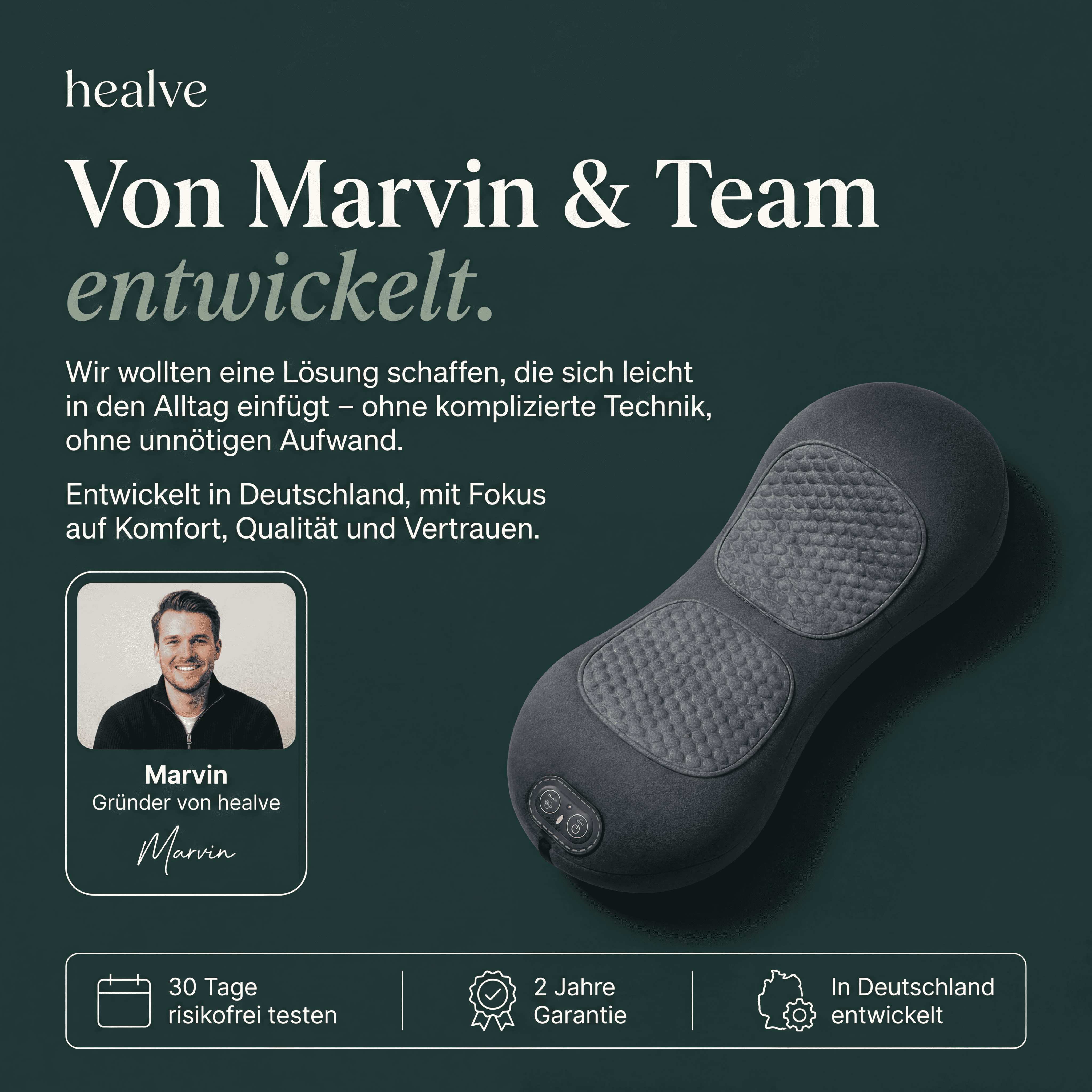 Healve – Nackenpad zur Linderung von Verspannungsbeschwerden