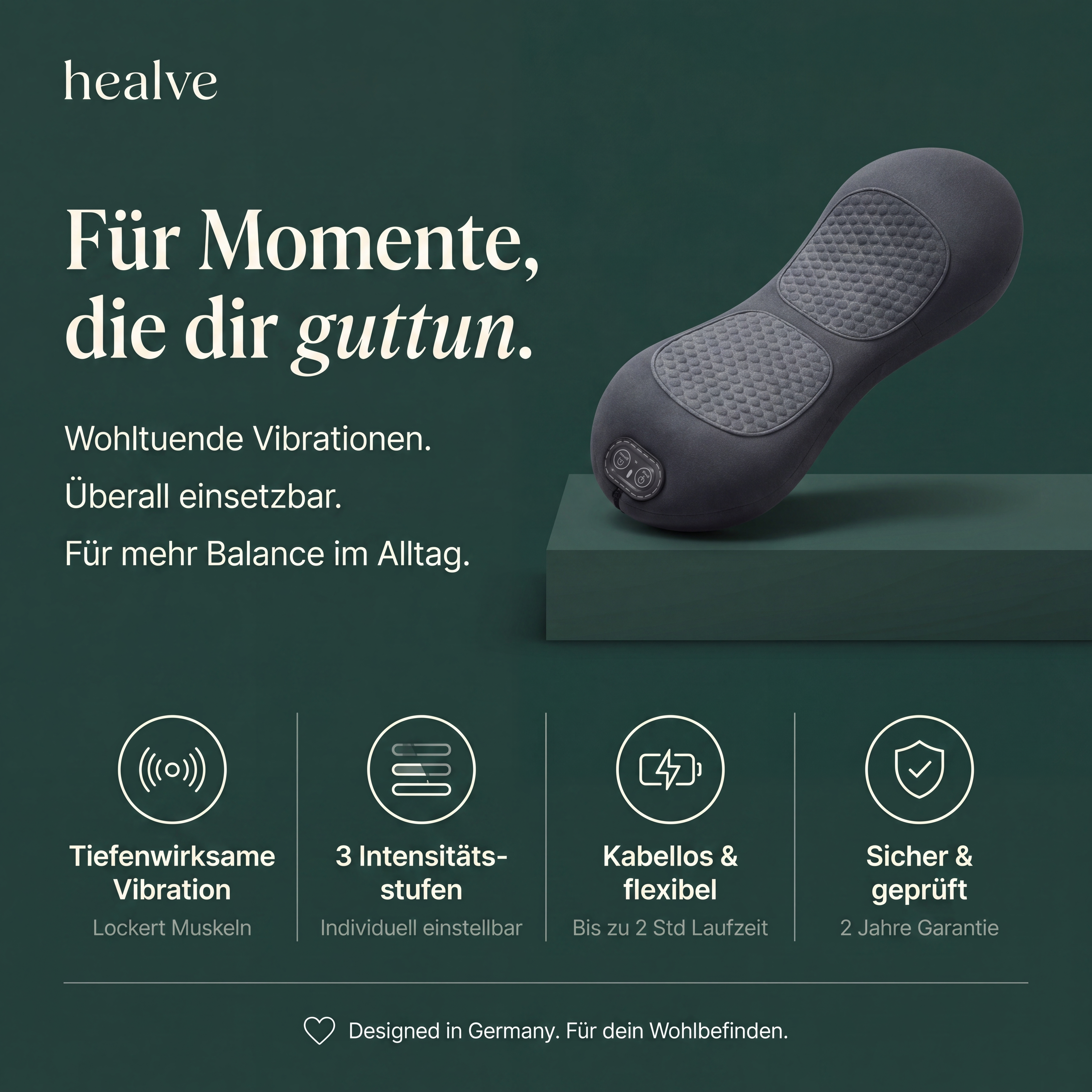 Healve – Nackenpad zur Linderung von Verspannungs­beschwerden