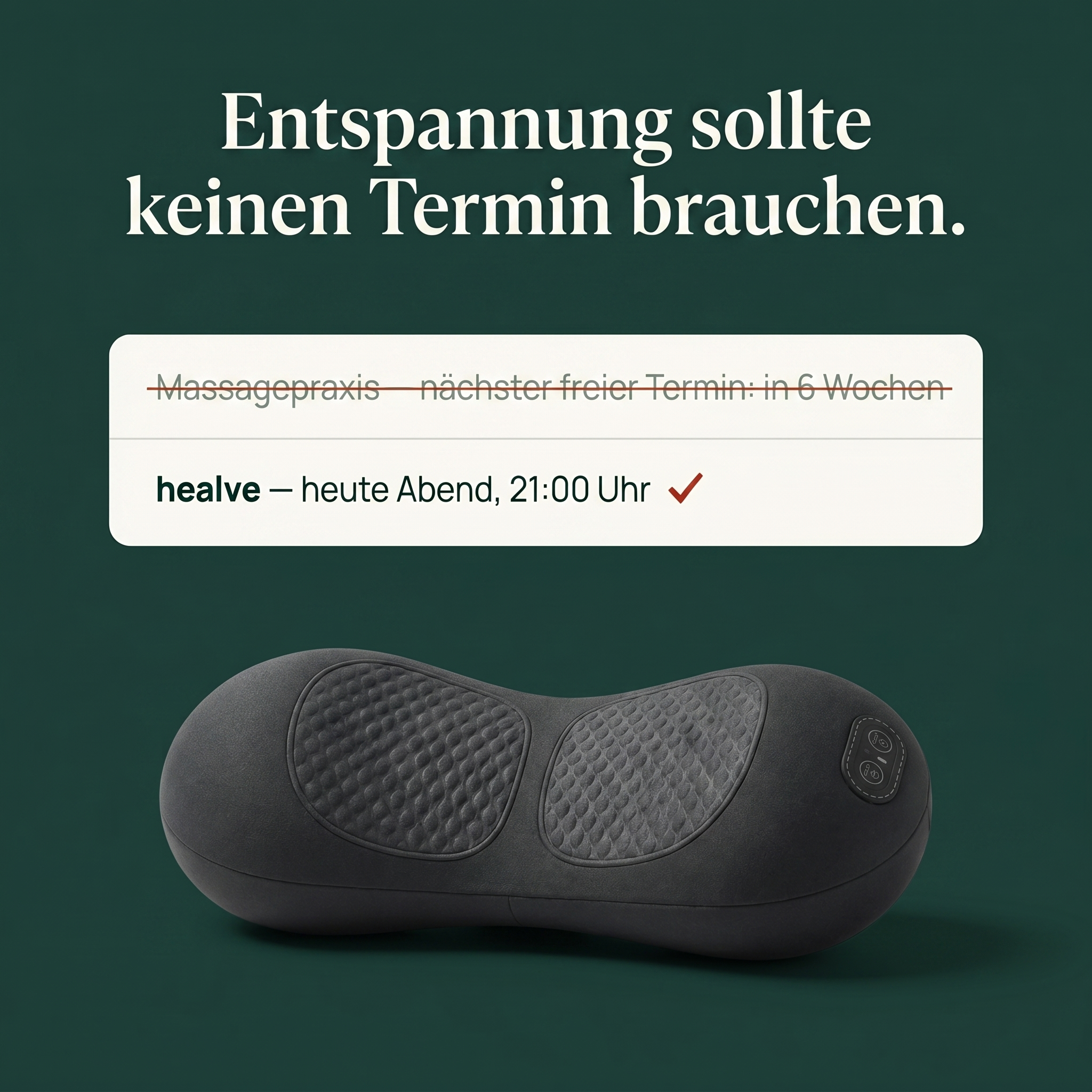 Healve – Nackenpad zur Linderung von Verspannungs­beschwerden